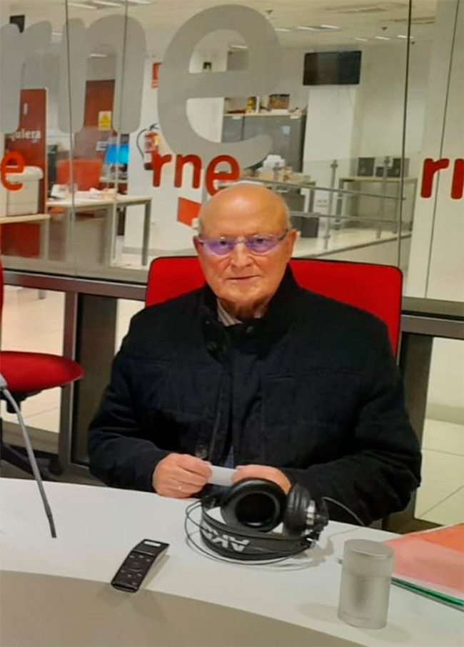 Fernando Rey Paz, Presidente del Centro Gallego de Madrid, entrevistado en Radio Nacional de España