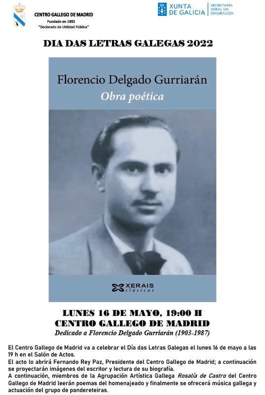 Celebración del Día das Letras Galegas dedicado a Florencio Delgado Gurriarán